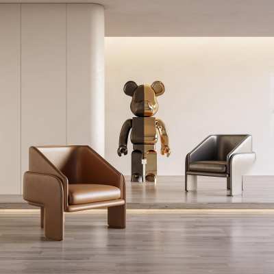 现代单人沙发3D模型下载